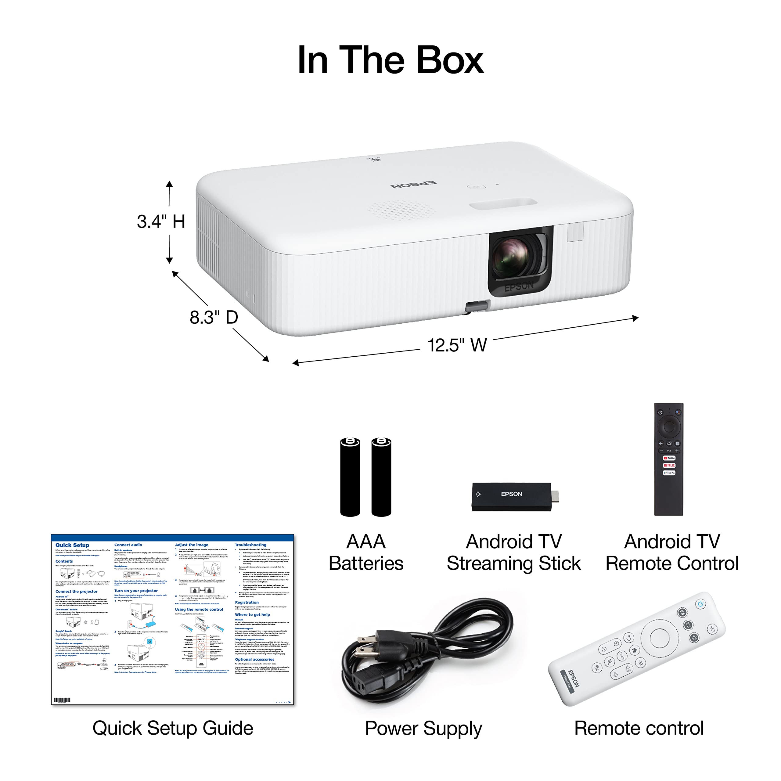 Amazon.com: Epson EpiqVision Flex CO-FH02 Full HD 1080p Smart